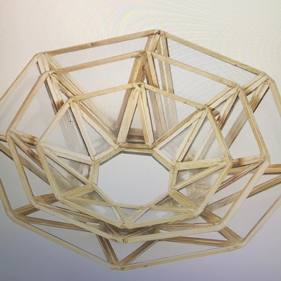 Envogue Gold Glass Trinket Tray Set - Picture 3 of 5